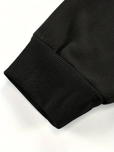 Vente en gros de sweat à capuche surdimensionné avec logo brodé et fermeture éclair pour hommes, manches longues, polaire, respirant, teint uni de grande taille pour la salle de sport - Product Image 4