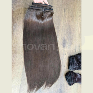 Haute Qualité CLIP IN Extensions De Cheveux Vietnamiens Vierge Humain Double Dessiné Cuticule Alignée Faisceaux De Cheveux Humains En Gros Usine - Product Image 6