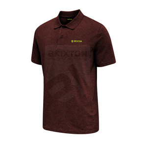 OEM personalizado hombres deportes Polos transpirable patrón sólido rendimiento Jersey tela bordada Logo sublimado para Polo Tees - Product Image 3