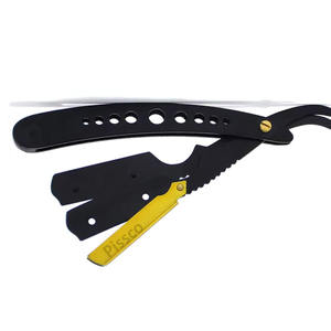 Rasoir personnalisé avec logo, rasoir droit en acier inoxydable, couteau à raser pliable avec bord droit, rasoir de barbier - Product Image 5