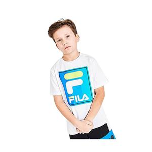 Chemises et t-shirts actifs pour garçons Fila Taveres Couleur : Blanc/Bleu 100% authentique - Product Image 2