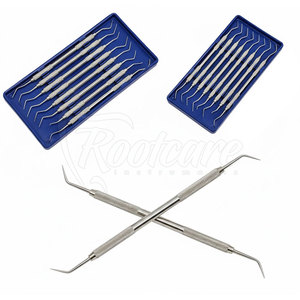 Kit Profesional de 8 Piezas de Curetas Dentales Gracey de Acero Inoxidable, Instrumentos de Cirugía Periodontal para Odontólogos - Product Image 3