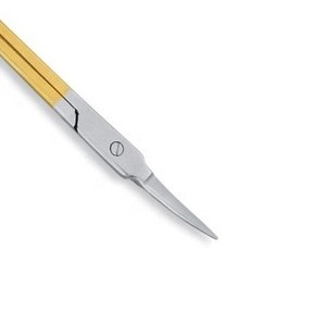 Tijeras para cutículas de uñas de Color dorado de acero inoxidable de alta calidad Diseño de punta de flecha de hoja recta multiusos - Product Image 3