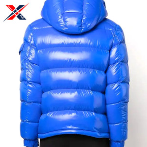 2025 Heavy Designer High Quality Canvas Stand Collar High Street Oversized Puffer <b>Jacket</b> OEM Logo for Online Sale - Product Image 4