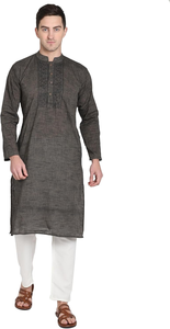 Ensemble Salwar Kameez Traditionnel Indien/Pakistanais pour Hommes Tradeem Sports, Brodé, Infroissable, Séchage Rapide, Personnalisable, Été - Product Image 5