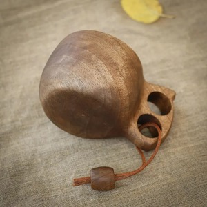 Tasse en bois naturel faite à la main pour café thé lait jus et eau potable écologique cuisine Drinkware - Product Image 4