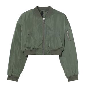 Chaquetas de bombardero de talla grande para mujer, chaquetas de bombardero de secado rápido para mujer, venta al por mayor, chaquetas de bombardero para mujer, chaquetas de bombardero Varsity hechas en fábrica de alta calidad - Product Image 1