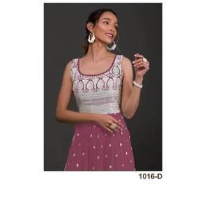 Ropa étnica india y pakistaní Heavy Faux Georgette Salwar Kameez con trabajo de bordado de secuencia Exportador indio - Product Image 1