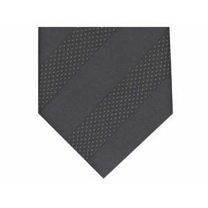 Corbata de rayas delgada de corte regular para hombre Alfani, accesorio de cuello falso negro - Product Image 3