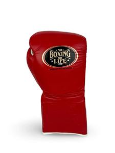 Gants de boxe personnalisables No Boxing No Life - Cuir de vachette de haute qualité, rembourrage épais à 4 couches, fermeture à lacets pour les arts martiaux - Product Image 5