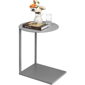 Black Color Metal Frame & White <b>Marble</b> Top Coffee <b>Side</b> <b>Table</b> Modern Design for Your Living Room or Lounge Space - Product Image 3