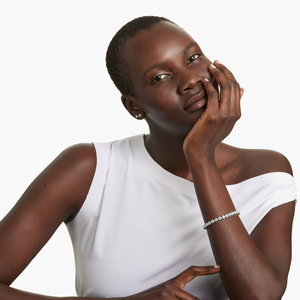 Pulsera de diamantes de moissanita de plata 925 de lujo de 8 pulgadas, joyería helada brillante con baño de plata para uso diario en fiestas y bodas - Product Image 6