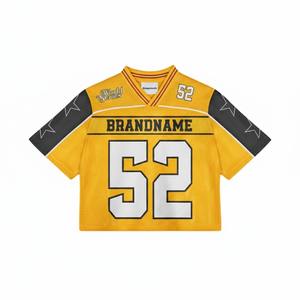 Camiseta Deportiva de Fútbol Americano Personalizada con Sublimación, Malla Lisa, Estilo Hip Hop, para Adultos - Product Image 1