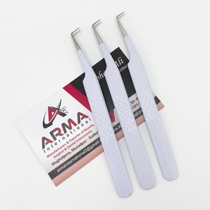 แหนบหนีบขนตาแบบแยกองศา90องศาที่แข็งแรงจับปลายแหลมสำหรับติดฉลากส่วนตัว - Product Image 1