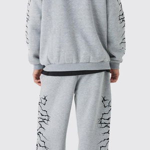 Sudadera con cremallera y pulóver, chándales para hombre, ropa deportiva, chándal personalizado de lana de algodón, chándal con logotipo personalizado para hombre - Product Image 3