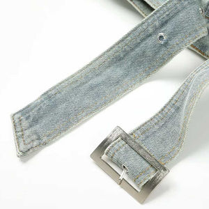 2025 Top Selling Premium Quality Women's Casual <b>Denim</b> <b>Jacket</b> Breathable Cotton Knitted Button OEM Service - Product Image 6