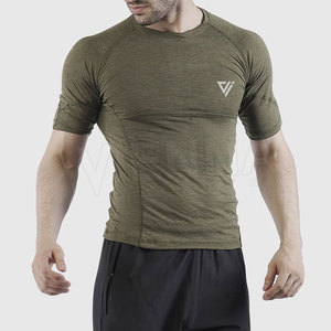 Camiseta Deportiva para Hombre, Ropa Deportiva Activa, Camiseta de Manga Corta para Entrenamiento, de Secado Rápido, Elástica, Personalizada, para Correr, Gimnasio - Product Image 3