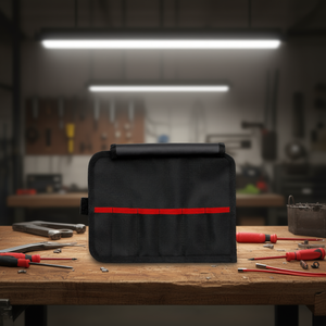 Knipex <b>Roll</b>-Up <b>Tool</b> <b>Bag</b> with 5 Compartments Designed for Storage and Organization of Insulated Tweezers - Product Image 3