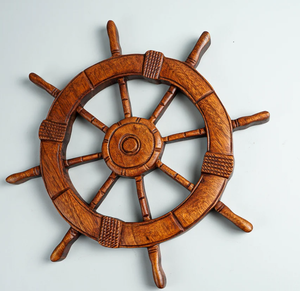 Trendy <b>Ship</b> Steering <b>Wheel</b> Decoration, <b>Ship</b> <b>Wheel</b> Wall Hanging Best Nautical <b>Ship</b> <b>Wheel</b> Handmade Decor - Product Image 2
