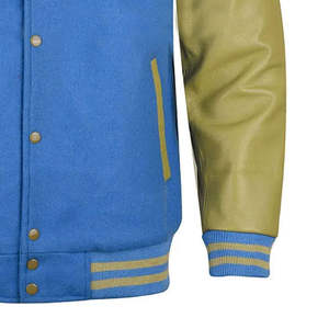 Chaqueta Varsity de Hombre con Cuello Alto y Logotipo Frontal, Otoño 2026, a la Moda, con Bolsillos, Transpirable, Colores y Diseños Personalizables - Product Image 6