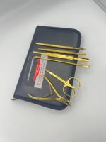 Kit d'outils de manucure et pédicure en acier inoxydable couleur or plasma, 7 en 1, outils de soin des ongles, ciseaux à cuticules, pousse-cuticules, coupe-ongles