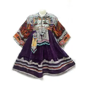 Kualitas Terbaik kain disesuaikan gaun Afghan sulaman kustom tersedia dalam semua warna dan desain Afghan Vintage Dress