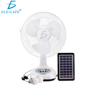 Ventilador Solar de 12 Pulgadas con 3 Velocidades y Batería de Larga Duración, Ventilador Resistente para Exteriores - Product Image 1