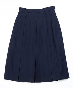 Exceptional Quality Awesome Cost Breathable Anti Wrinkle C11-<b>Navy</b> School Uniform Knee Length Adult Ladies <b>Skirt</b> Pleated - Product Image 2