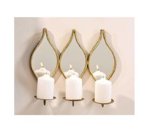 Décoration murale faite à la main 3 bougeoirs avec bougeoir mural de la plus haute qualité pour mariage et événement - Product Image 1