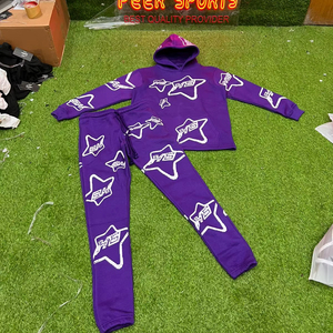 Chándal de mujer otoño más sudaderas de lana conjunto de dos piezas Casual de gran tamaño sólido deportes Sudadera con capucha conjuntos de 2 piezas para mujer - Product Image 5