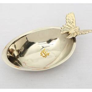 New Stylish Chocolate <b>Serving</b> <b>Bowl</b> Deluxe Quality Leaf Design Metal Sweet And Candy <b>Bowl</b> for Wedding Use at Cheapest Price - Product Image 3