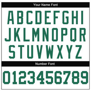 เสื้อฟุตบอลสีขาวและสีเขียวแบบกำหนดเองที่มีชื่อทีมและชื่อผู้เล่นแบบกำหนดเองพร้อมตัวเลขสองหลักแบบตัวหนา - Product Image 6