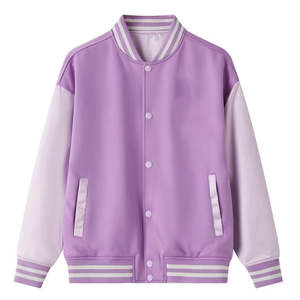 แจ็กเก็ตทีมเบสบอลระบายอากาศลายทางสำหรับผู้หญิง2025ใหม่สไตล์เท่ออกแบบได้ตามที่ต้องการ - Product Image 1