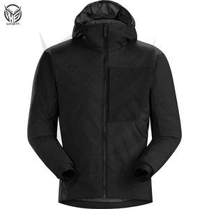Veste de pluie d'hiver à capuche personnalisée de haute qualité pour hommes avec col montant 100% matériau en nylon imperméable et écologique - Product Image 6