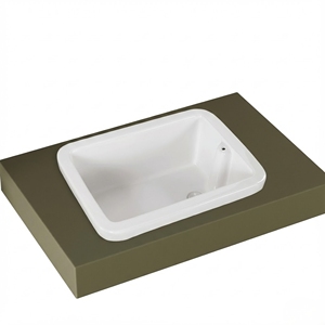 Mesa de Laboratorio Moderna con Fregadero de Cerámica de una Sola Pieza - Product Image 1