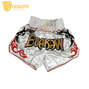 กางเกงขาสั้นมวยไทยสำหรับเล่นกีฬาทุกเพศกางเกงขาสั้นผ้ายืดน้ำหนักเบาระบายอากาศได้ดีใหม่ - Product Image 4