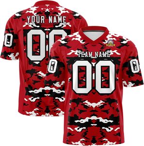 Camisetas de fútbol americano personalizadas de alta calidad, Manga corta personalizada con logotipos de equipos, números y nombres de jugadores - Product Image 1