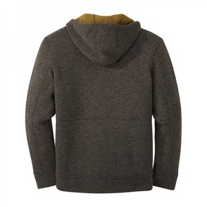 เสื้อฮู้ดซิปหน้าผู้ชายแบบหนาพิเศษ ผ้าฝ้าย 80% โพลีเอสเตอร์ 20% ODM 340 กรัม ผ้าฟลีซ กันหดตัว สำหรับฤดูหนาว ใช้งานได้จริง - Product Image 6