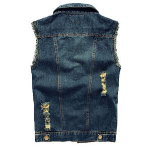 เสื้อกั๊กผ้ายีนส์สำหรับผู้ชายเสื้อแขนกุด, เสื้อกั๊กใส่ทำงานให้ความอบอุ่นในฤดูหนาว - Product Image 2