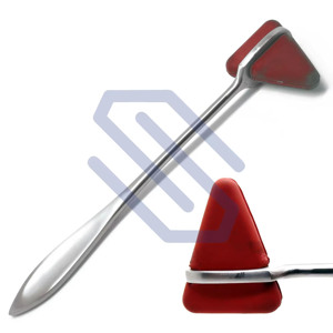 Medical Taylor Hammer Percussion Reflex Rubber Head Stainless Steel Handle - Product Image 1