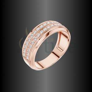 Impresionante tienda de joyería 14K Anillo inspirado en Art Deco Diseño vintage al por mayor - Product Image 1