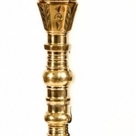 Juego de cachimba de lujo en miniatura de latón con jarrón a juego, boquilla de acrílico y juego completo - Product Image 2