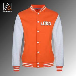 Chaqueta Bomber Varsity de contraste personalizada de alta demanda para mujer, chaqueta de béisbol para mujer, chaquetas cortas de lana y Letterman para mujer - Product Image 5