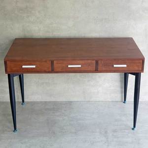 Bureau d'ordinateur CONE BD68098 120x60cm avec tiroirs en bois de caoutchouc et pieds en fer - Product Image 5
