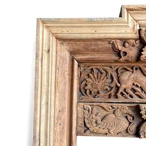 MARCO DE ESPEJO DE MADERA, Marco de Espejo Vintage, Accesorio Decorativo, Decoración Artesanal para el Hogar, Espejo de Diseño a Precio de Mayoreo - Product Image 3