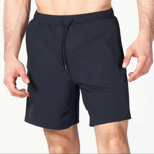 Pantalones cortos de entrenamiento de gimnasio transpirables ligeros para hombre, pantalones cortos deportivos de secado rápido de algodón y poliéster para correr - Product Image 1