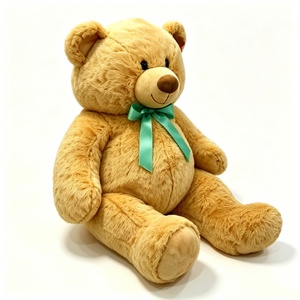 Ours en peluche personnalisé brodé avec nœud papillon vert, unisexe, rembourré en coton PP, jouet d'anniversaire pour les enfants de 3 ans et plus - Product Image 1