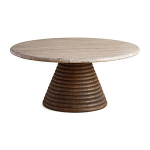 <b>Marble</b> Wood Handmade Solid Wood Eco-Friendly Modern Coffee <b>Table</b> New Arrival Customizable Design Living Room Villa Furniture - Product Image 1