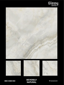 กระเบื้องพอร์ซเลนเคลือบขนาด80x80ซม. 800x800มม. พื้นและผนังหลากหลายสีกระเบื้องเคลือบหินอ่อนขัดเงาจากอินเดีย - Product Image 5