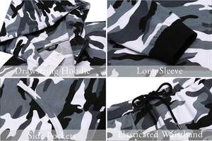 Wholesale mens athletic tracksuit <b>gym</b> wear sportswear <b>hoodie</b> and jogger set custom logo design - Product Image 5